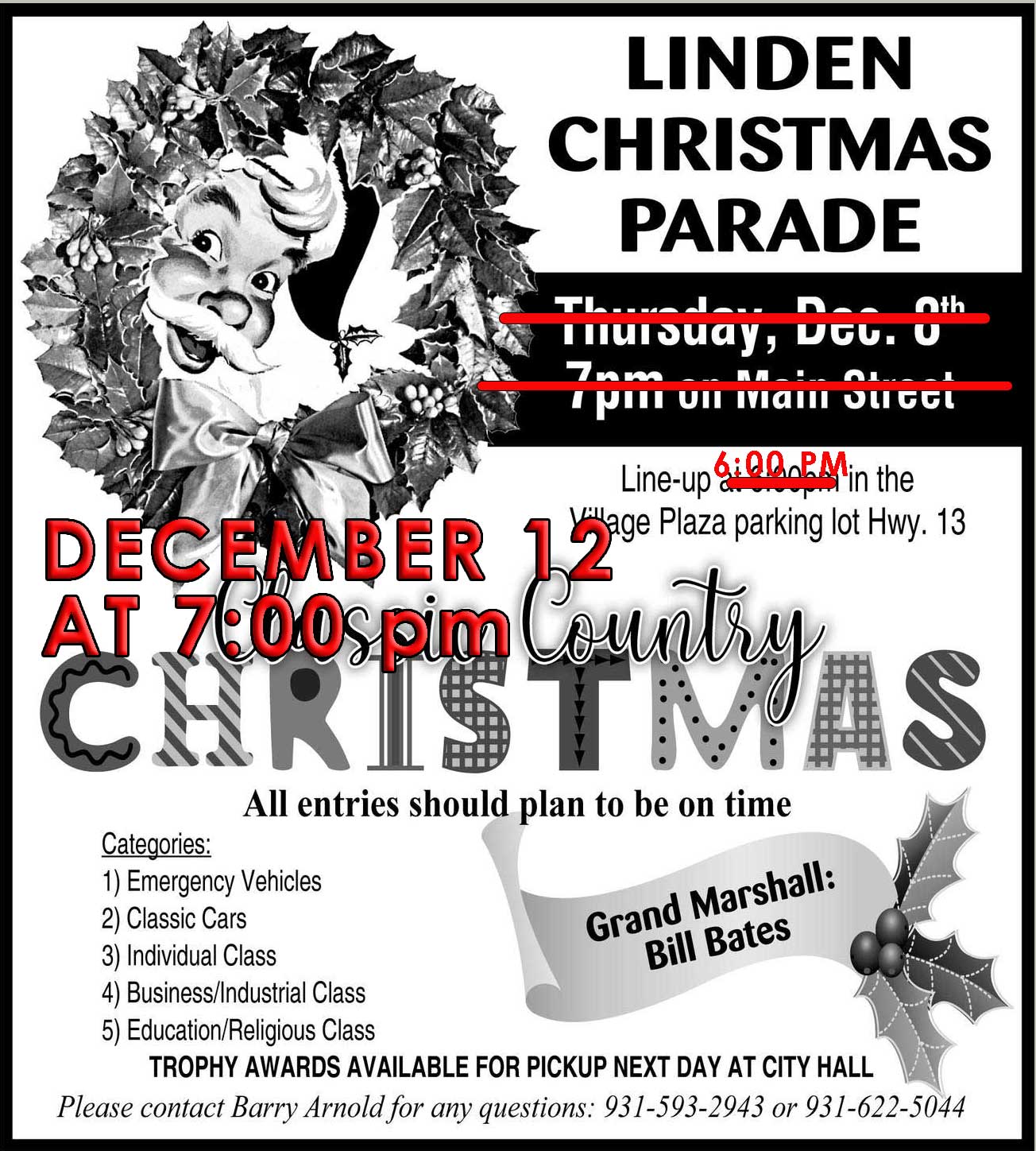 christmas parades linden dec 12